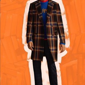Men’s Medium Scotch & Soda checked coat